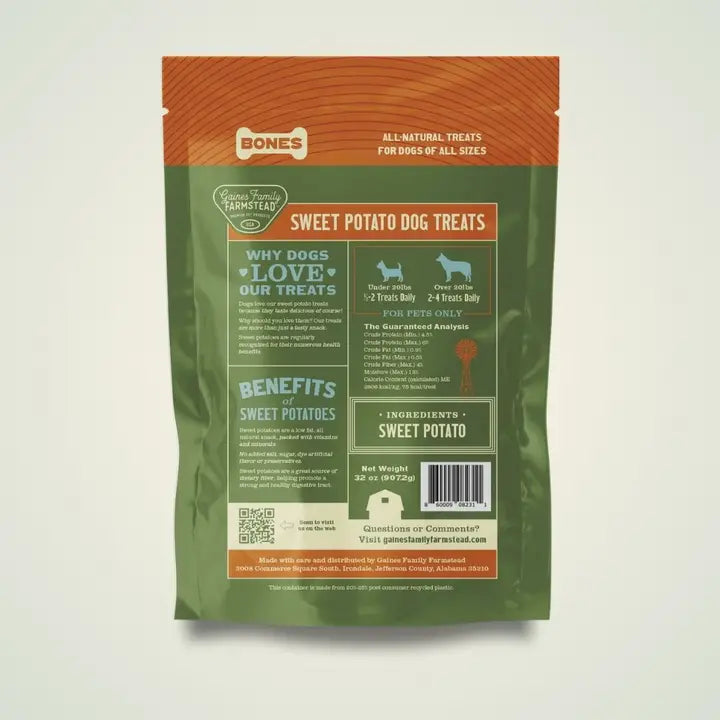 Gaines Sweet Potato Bones 8 oz