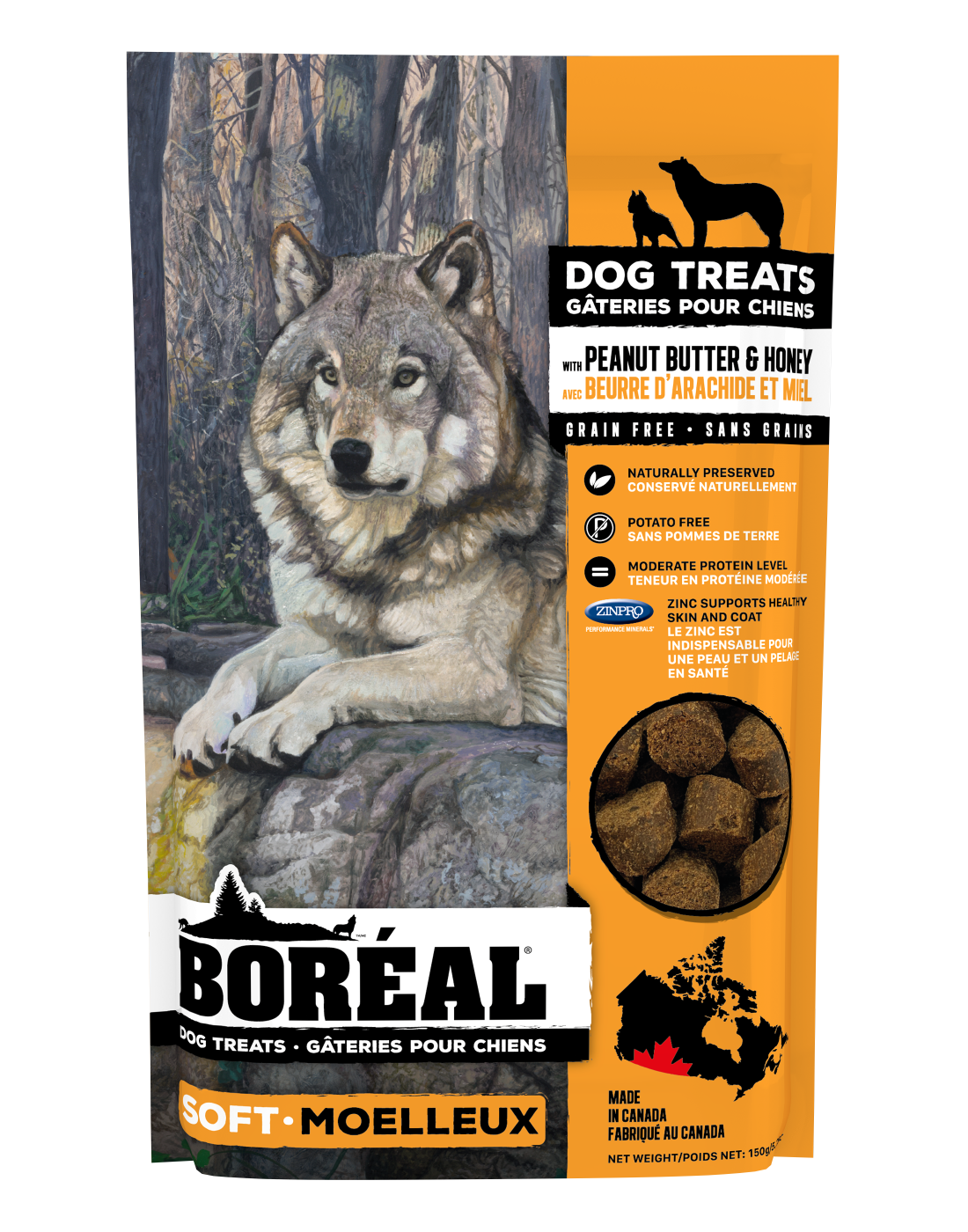 BORÉAL PEANUT BUTTER AND HONEY DOG TREATS