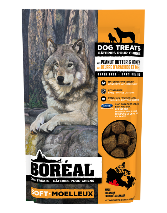 BORÉAL PEANUT BUTTER AND HONEY DOG TREATS