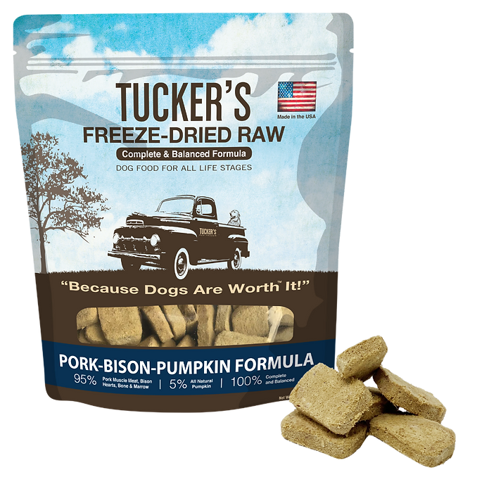 TUCKER'S FREEZE-DRIED PORK BISON PUMPKIN