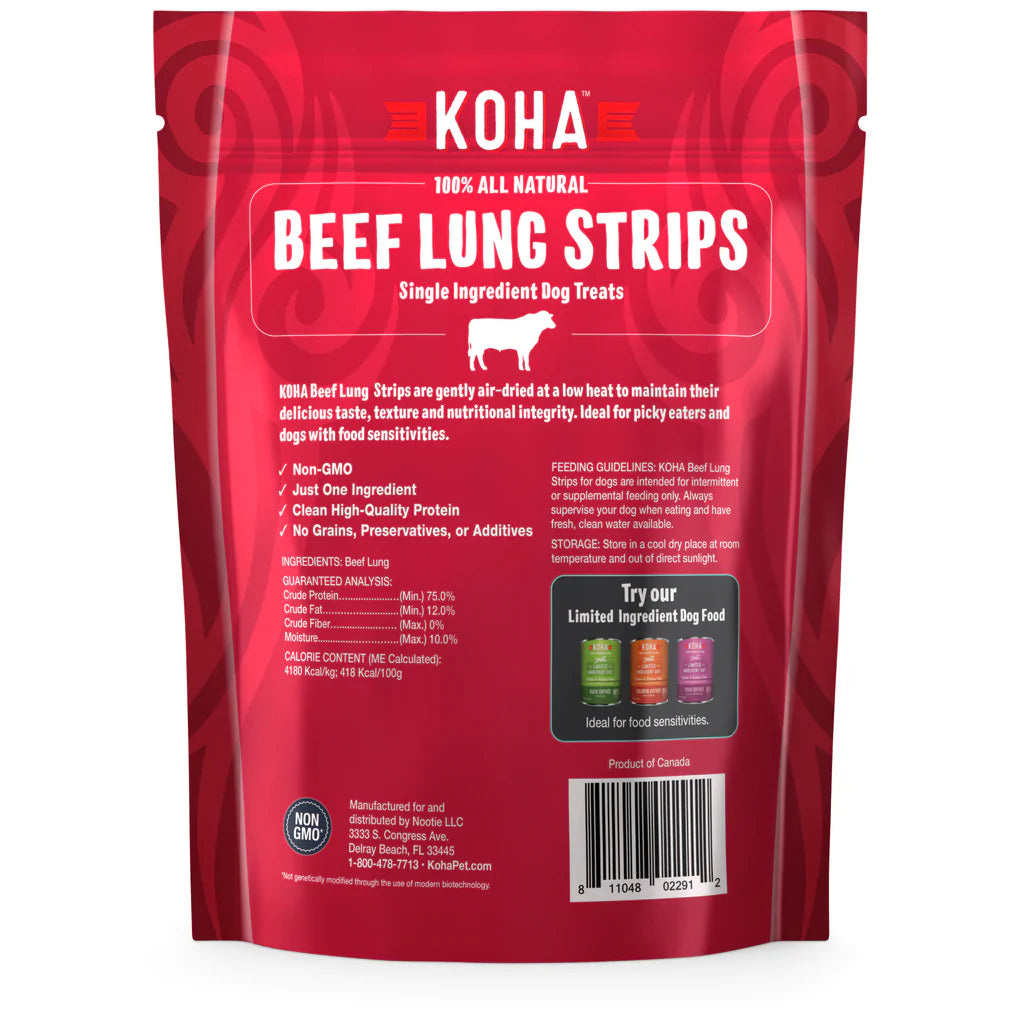 KOHA BEEF LUNG STRIPS 3.25 oz