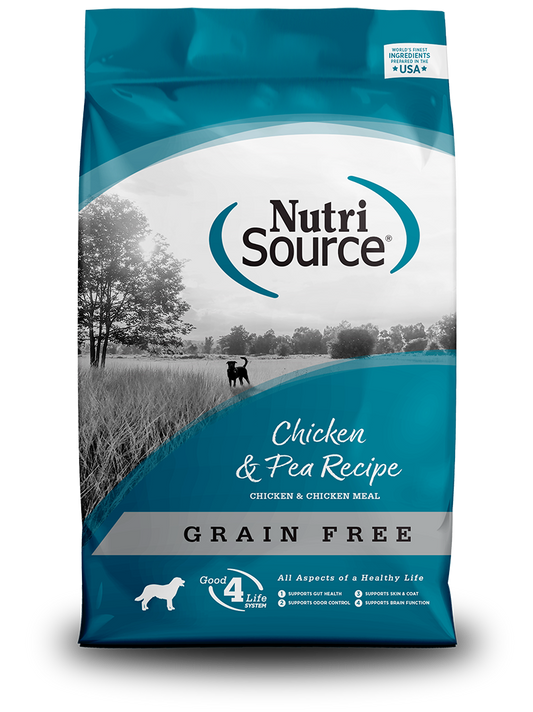 NUTRISOURCE GRAIN FREE CHICKEN & PEA - DOG FOOD