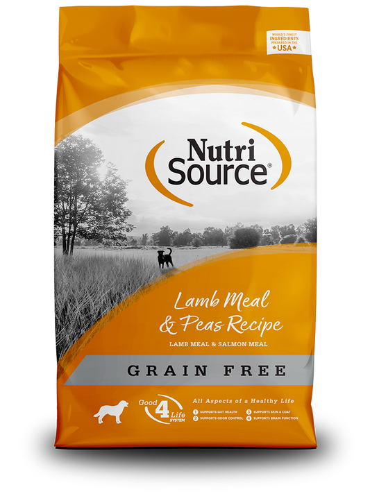 NUTRISOURCE GRAIN FREE LAMB & PEA - DOG FOOD
