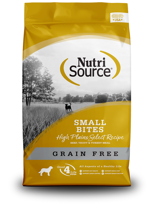 NUTRISOURCE SMALL BITES HIGH PLAINS - DOG FOOD