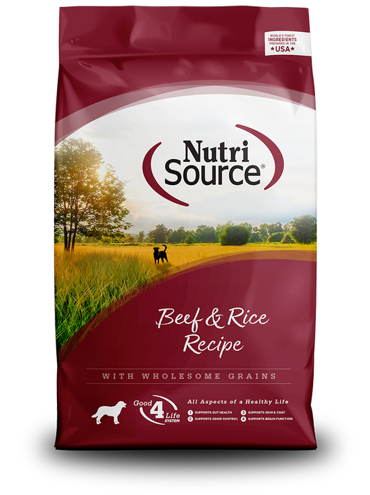 NUTRISOURCE BEEF & RICE - DOG FOOD