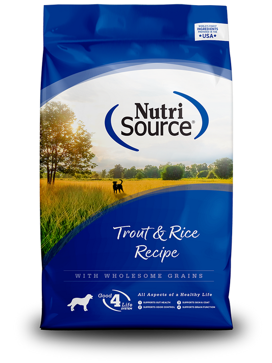 NUTRISOURCE TROUT & RICE - DOG FOOD