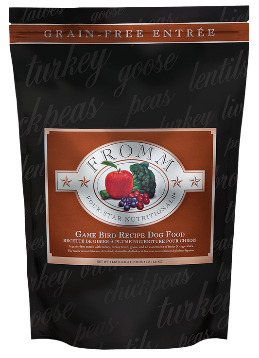 FROMM FOUR-STAR GAME BIRD DRY GRAIN FREE DOG FOOD