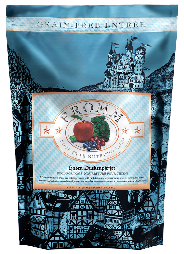 FROMM FOUR-STAR HASEN DUCKENPFEFFER DRY GRAIN FREE DOG FOOD