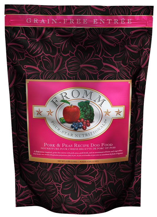 FROMM FOUR-STAR PORK & PEAS DRY GRAIN FREE DOG FOOD