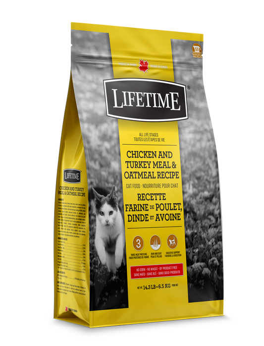 NUTRECO LIFETIME CHICKEN, TURKEY & OATMEAL - CAT FOOD