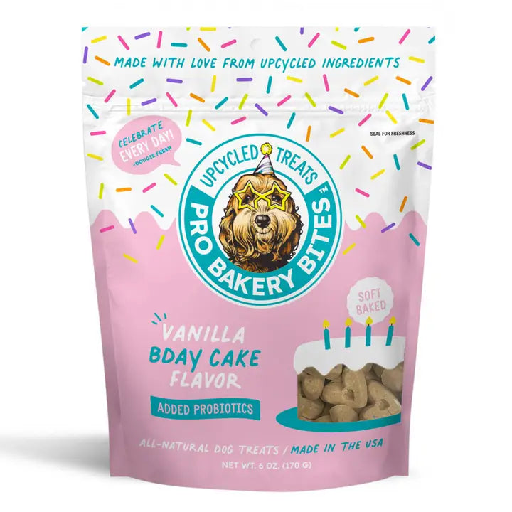 Bakery Bites Vanilla Birthday Cake - Soft Baked 6 oz