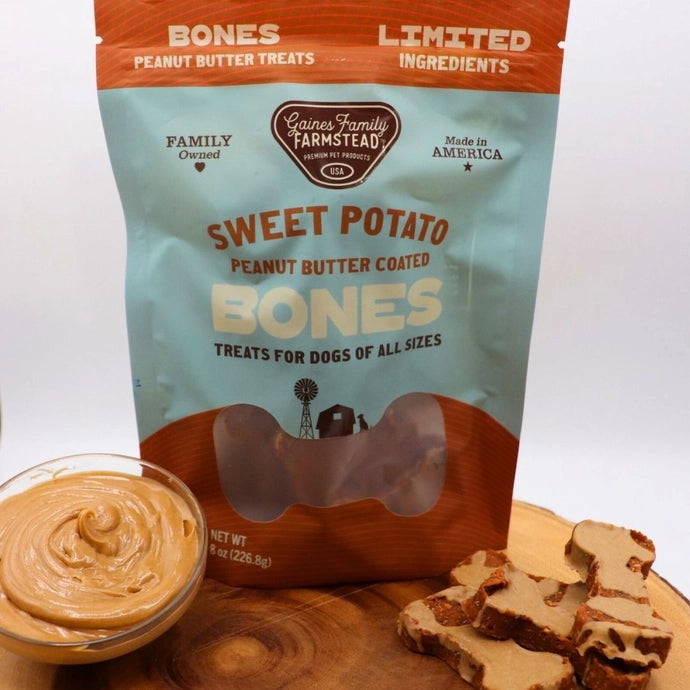 Gaines Peanut Butter Sweet Potato Bones 8 oz