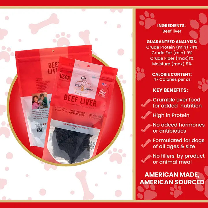 Mika & Sammy's Blazin' Beef Liver 5 oz
