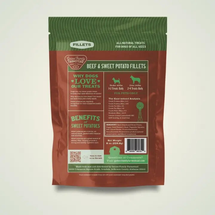 Gaines Beef & Sweet Potato Fillets 8 oz