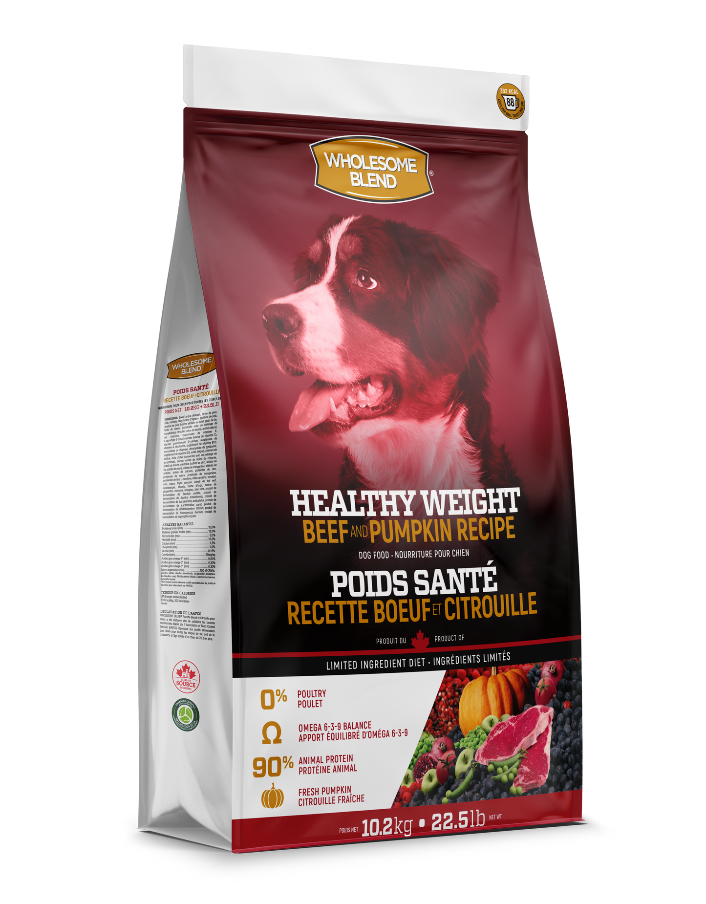 WHOLESOME BLEND HEALTHY WEIGHT BEEF - DOG FOOD