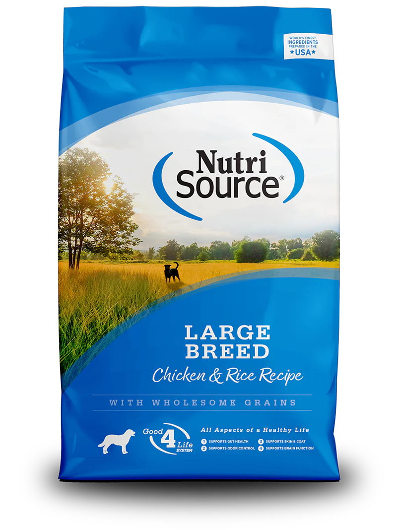 NUTRISOURCE LARGE BREED ADULT CHICKEN & RICE - 26 LB