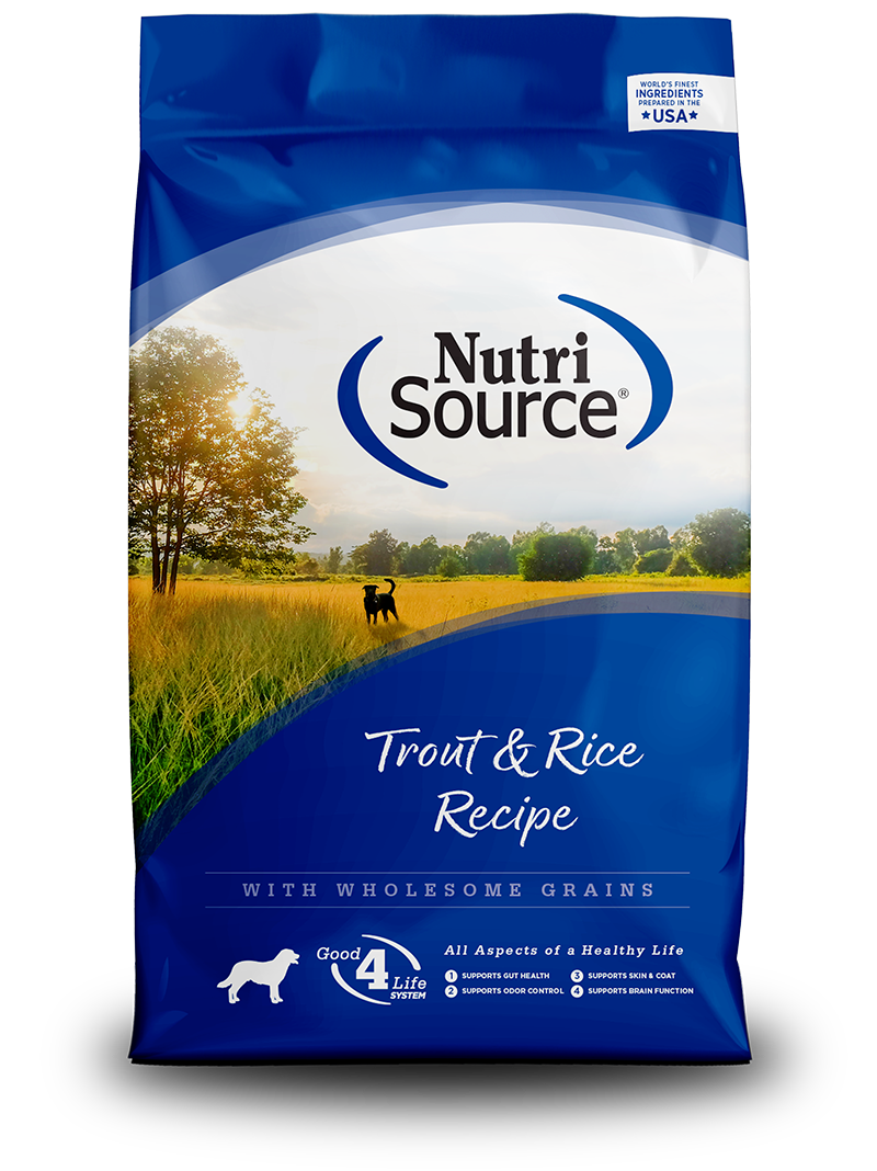 NUTRISOURCE TROUT & RICE - DOG FOOD