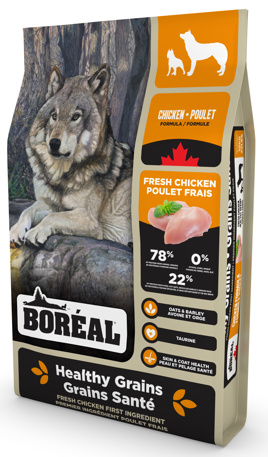 BOREAL HEALTHY GRAINS CHICKEN DOG FOOD Paw Oats