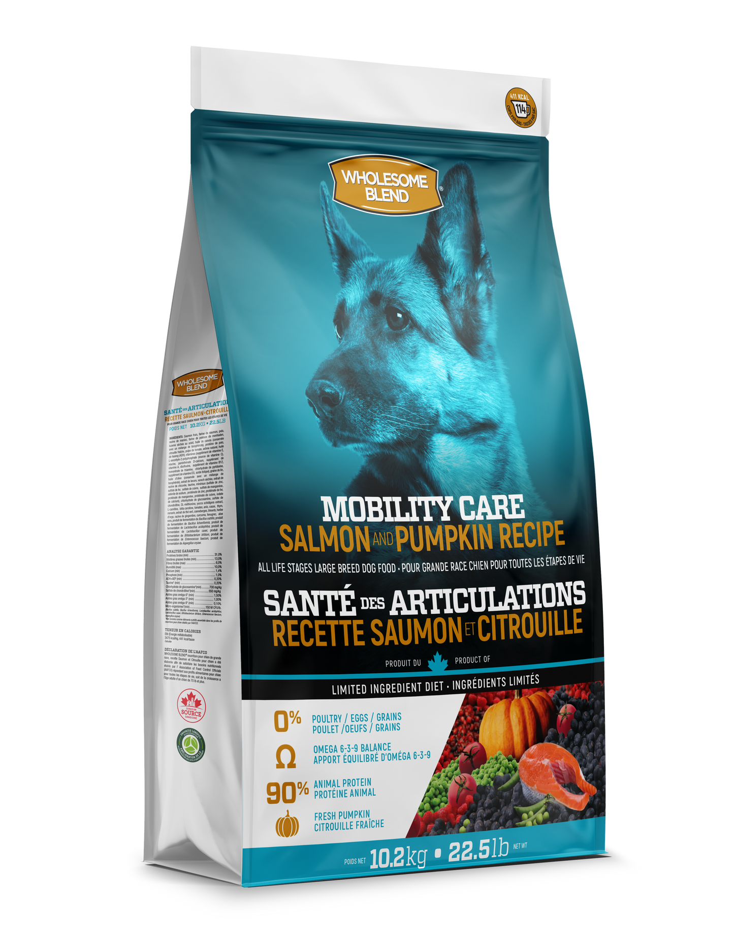 WHOLESOME BLEND LARGE BREED MOBILITY CARE SALMON - DOG FOOD
